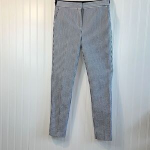 Zara Seersucker Pants Women’s XSmall Black And White Stripe ClassicCore Heritage